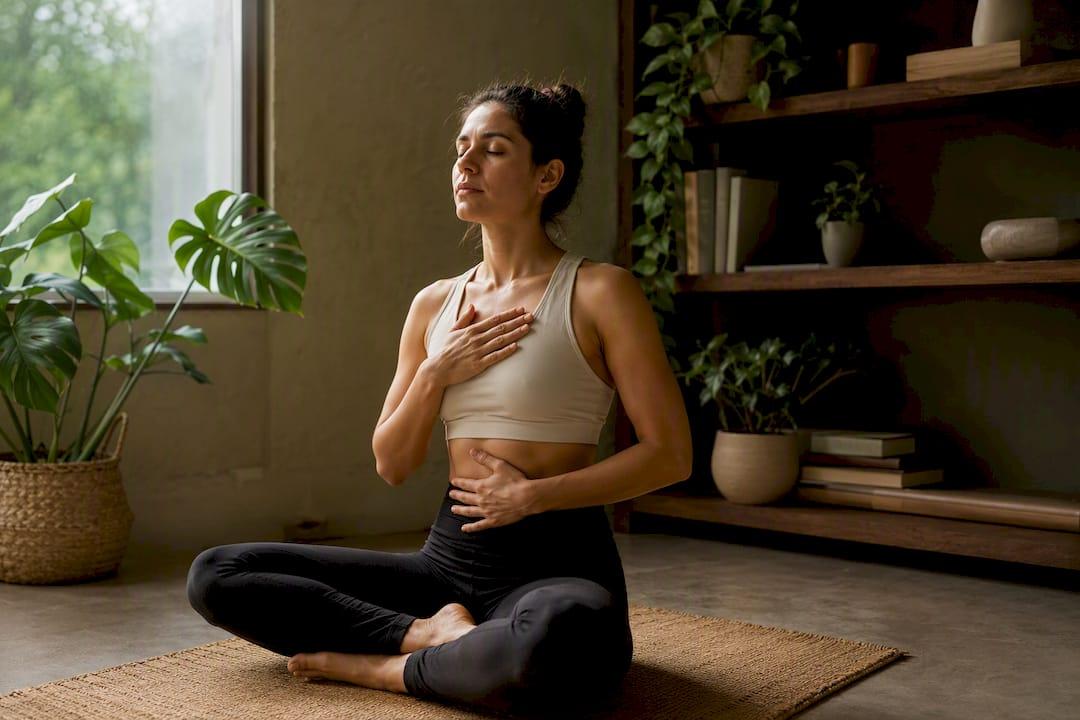10 minutos: rutina de yoga en casa con respiración abdominal